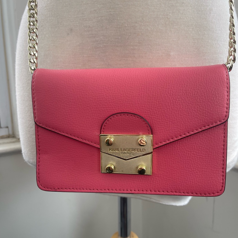 Karl Lagerfeld Fuchsia Crossbody Bag